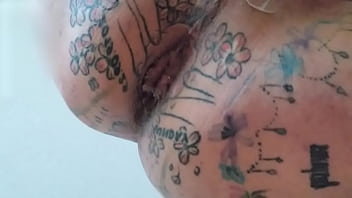 Ass tattoo Piercing part2...