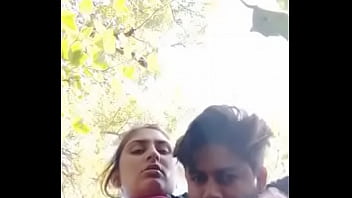 Boobs press hard by her boyfriend