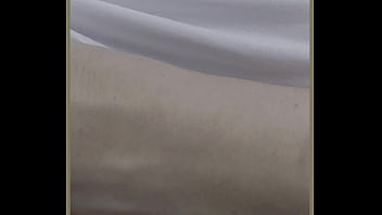 Wifey runs with her braless tits bouncing