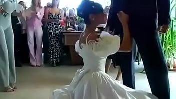 Real life naughty wedding