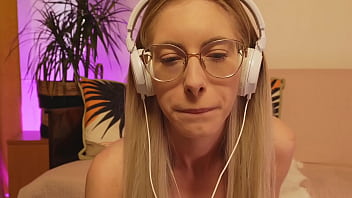 Stroke it when you look at my face glasses and braces