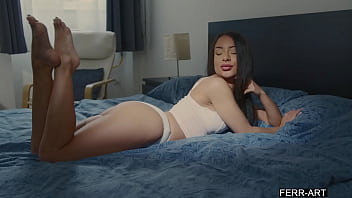Horny Caramella tries to seduce her boyfriend to fuck in a lazy summer day