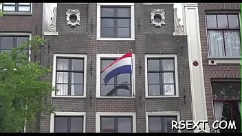 Hooker sucks and gets her hairless cunt licked and fingered