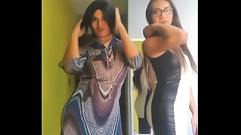 2 Travestis Bailandoles a sus Machos