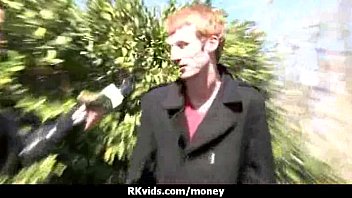 Desperate teen naked in public and fucks to pay rent 11