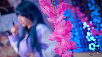 REAL SHAKING ORGASM with a huge dildo HINATA UZUMAKI