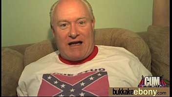 First time ebony with a group of white dicks 25