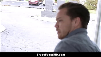 Cute Blonde Teen With Braces Fucked 