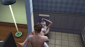 Sims 4: Luna makes Lucky Fan Cum Fast! Part 3.