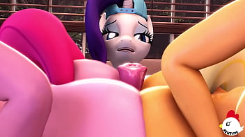 Rarity & Applejack Cum...