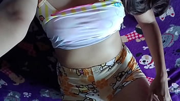 Young housewife gets excited and masturbates, she loves having her clitoris touched