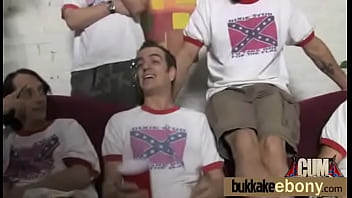 Ebony babe in group fucking 25