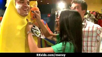 Desperate teen naked in public and fucks to pay rent 4