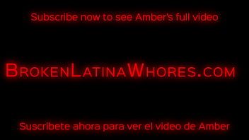 Innocent Latina Amber Suffers Through Rough Anal And Facefucking