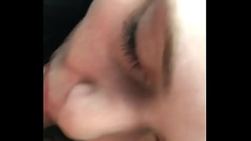 Thick young milf deepthroats in car