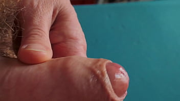 Masturbation From The Side Uncut Uncircumcised Dick...