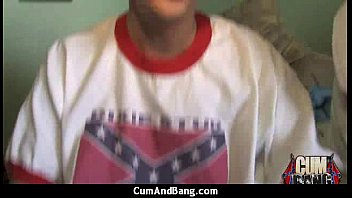 Ebony fucked by a group of white dicks in gangbang 22