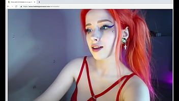 Red Headed Cosplay Slut Sucks Bad Dragon Dildo Dry...