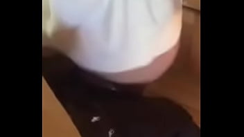 White wife says its too big while on the phone and begs for cum