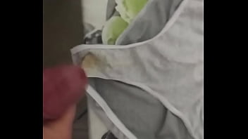 corrida en bragas de mi mujer 10 (cum in pants of my wife)
