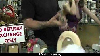 Sexy teen nails her butt on hard dick for cash 30