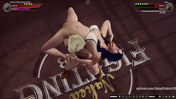 sexfight, naked fighter 3d, maledom, mixed sexfight