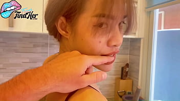 Asian Ladyboy Housewife Fucked in the Kitchen