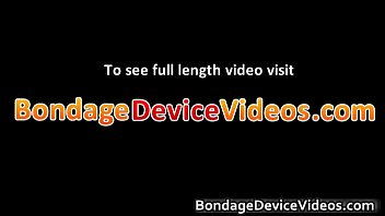 Foxy blonde babe gets bound and spanked