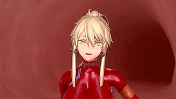 Red Suit Lady MMD Hot