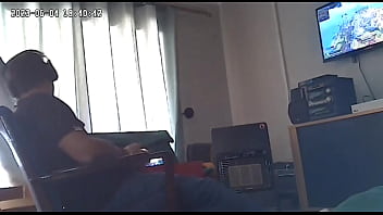 Spycam Caught my girlfriend sucking her stepbrothers cock 