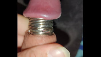 Ifoslave playing with my cock rings again