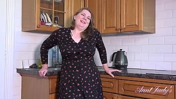 AuntJudysCookin' in the Kitchen with 50yo Voluptuous BBW Rachel