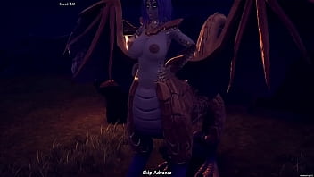 monster, big boobs, big tit, dragon