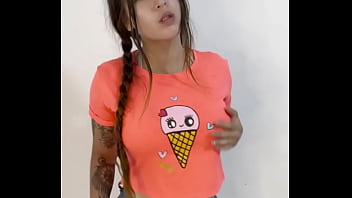 He thought I was shy until I showed my big tits