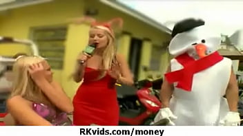 Desperate teen naked in public and fucks to pay rent 26