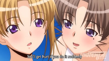 Stepmom touching her Young Stepdaugther at the Beach ... 