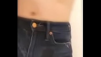 Wetting myself in some jean shorts!