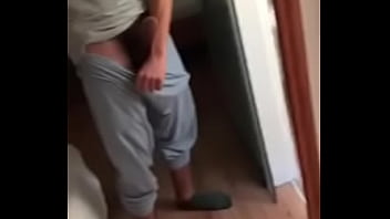 off, hotel, jerking, masturbate