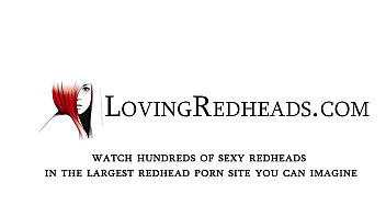 Hardcore redhead in hot black fishnets