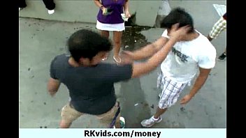 Desperate teen naked in public and fucks to pay rent 14