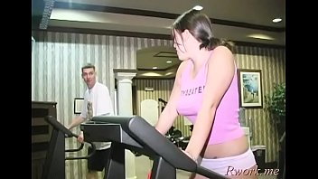 Striking brunette young Megan Jones with curvy tits gets nailed by stud...