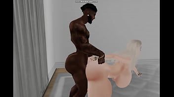 thick bitch, 3d, bbc, virtual sex