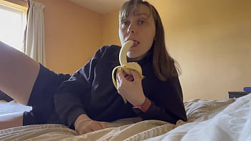 Sucking on bananas...