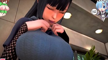 animation, squirting, big ass, hinata