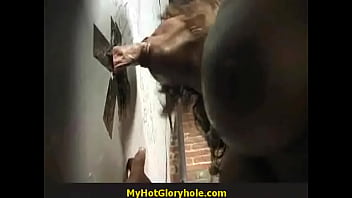 Sexy Ebony Deepthroats Gloryhole Dick 28