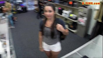 Big boobs college girl trades in her pussy for some money