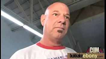 Group interracial gangbang bukkake 1