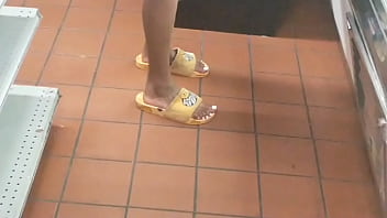 I went to the store and saw some sexy ebony Feet