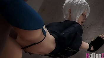 Angel from The King of Fighters Fucks big ass