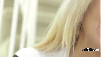 Horny big-tit MILF slut fucks her bf's